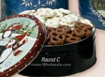 15 Oz. Mini Pretzel Designer Gift Tin