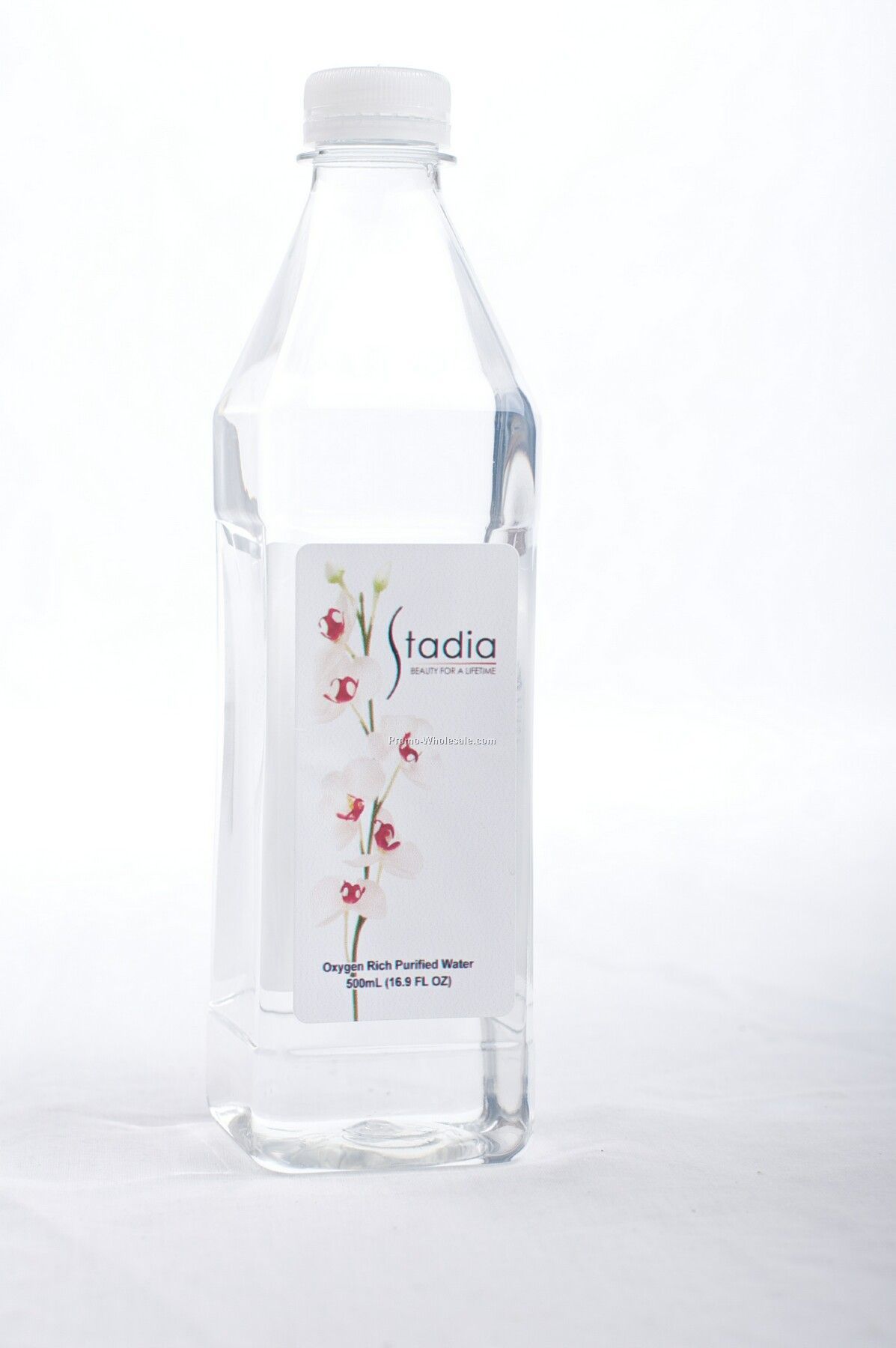 16.9 Oz. Square Premium Custom Label Bottled Water