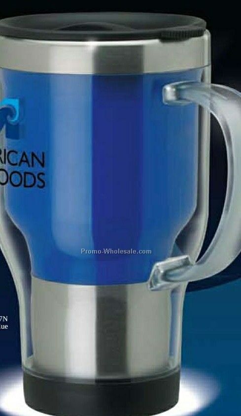 16 Oz. Sovrano Verus Blue Acrylic/ Stainless Steel Mug