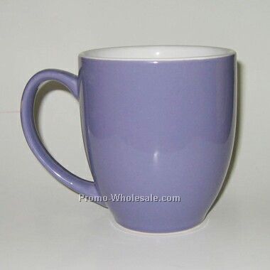 16 Oz 2 Tone Bistro Ceramic Mug *purple Outside / White Inside* (Screened)