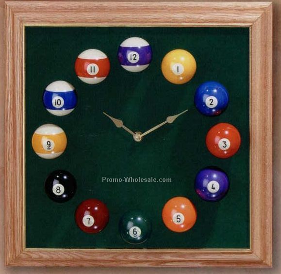 17"x17" Mini Billiard Series Clock