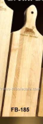 18"x5"x3/4" French Bread Board - Hand Cut Wood (Laser Engraved)