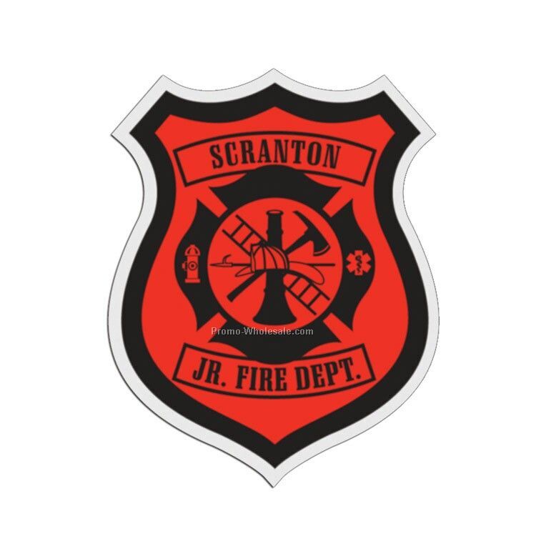 2-1/2" Shield Plastic Badge