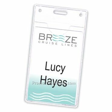 2-1/4"x3-1/2" Heavyweight Vinyl Nametag Holder