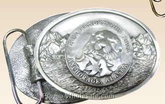 2-3/4" 5mm Pewter Belt Buckles