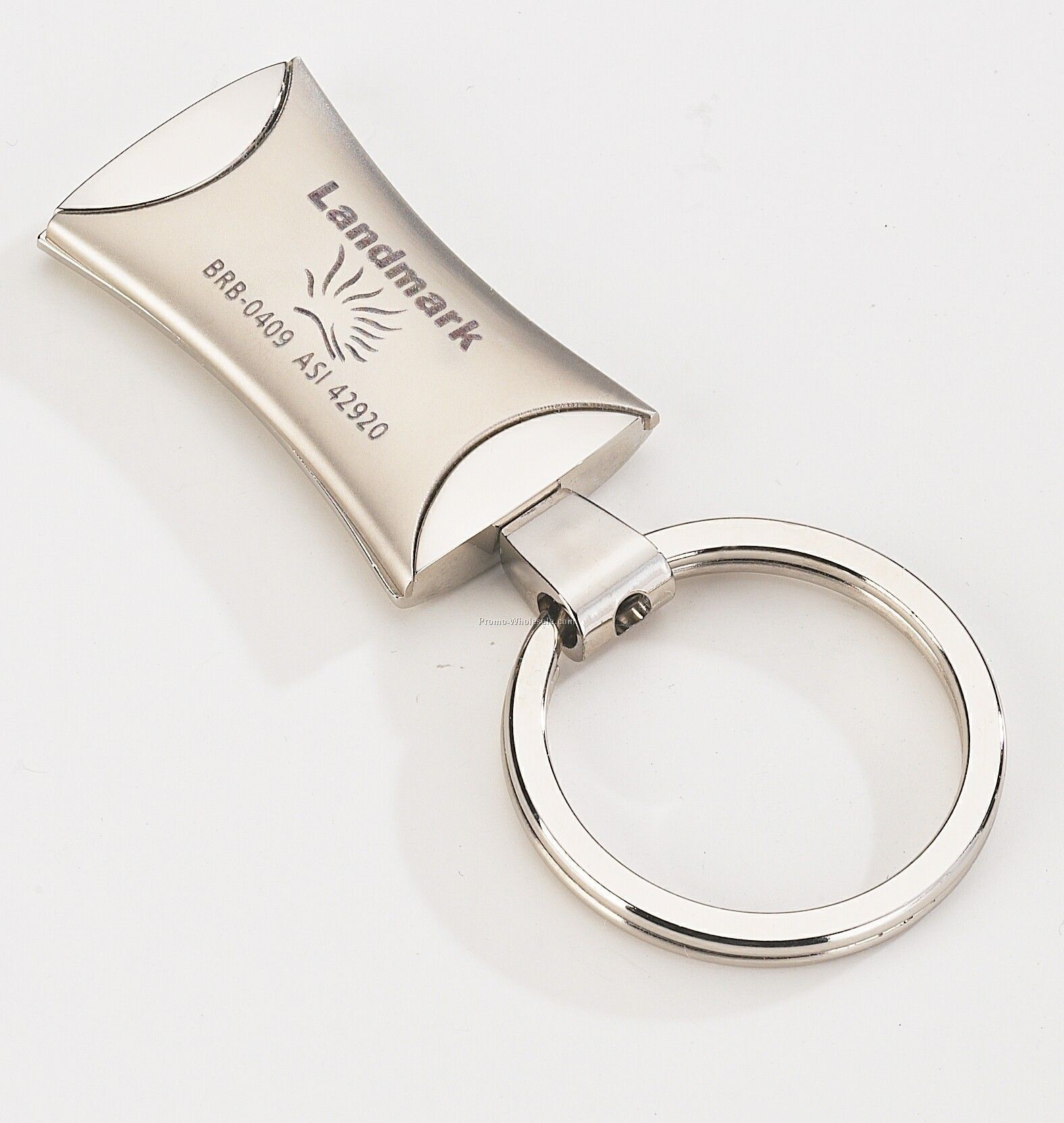 2-tone Silver Key Tag (3"x1")