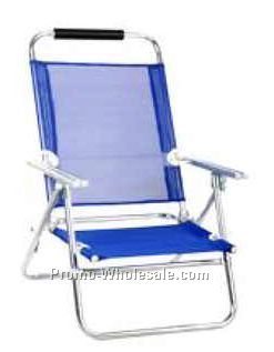 22.44"x16.93"x33.86" Blue Aluminum Folding Chair