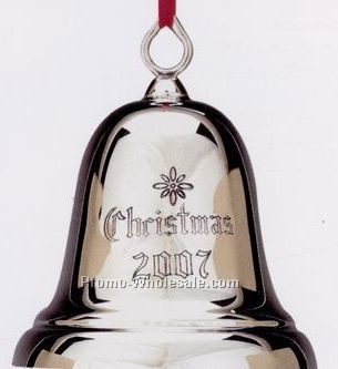 23rd Annual Christmas Bell Ornament Engraved W/ Christmas & Year