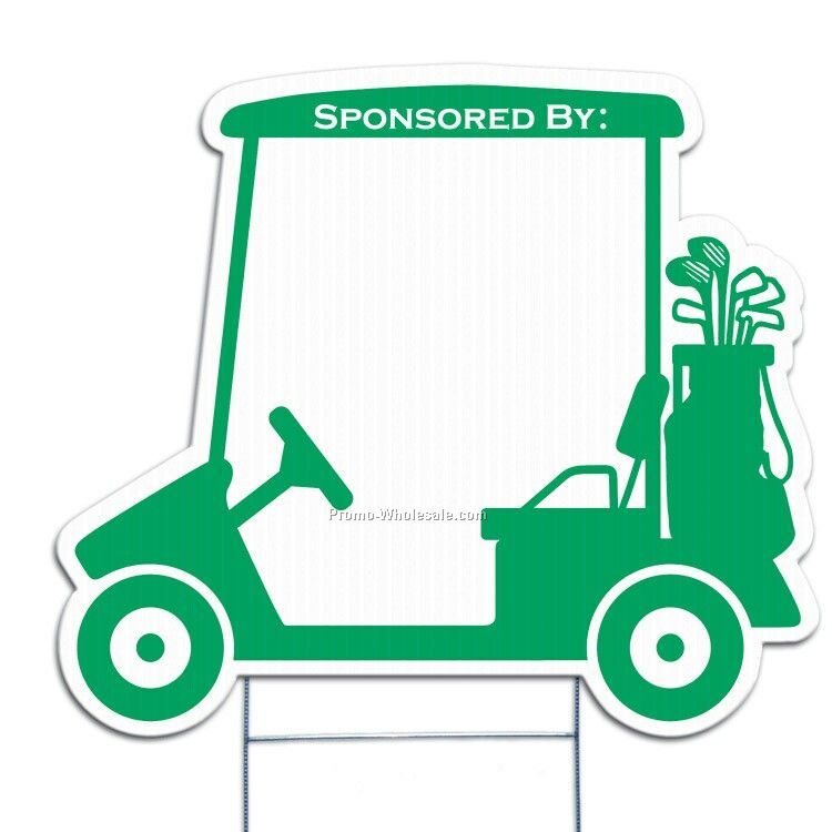24"x21" Golf Cart Stock Yard Sign