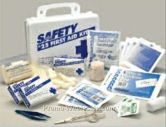 25 Unit Contractor Plastic First Aid Kit