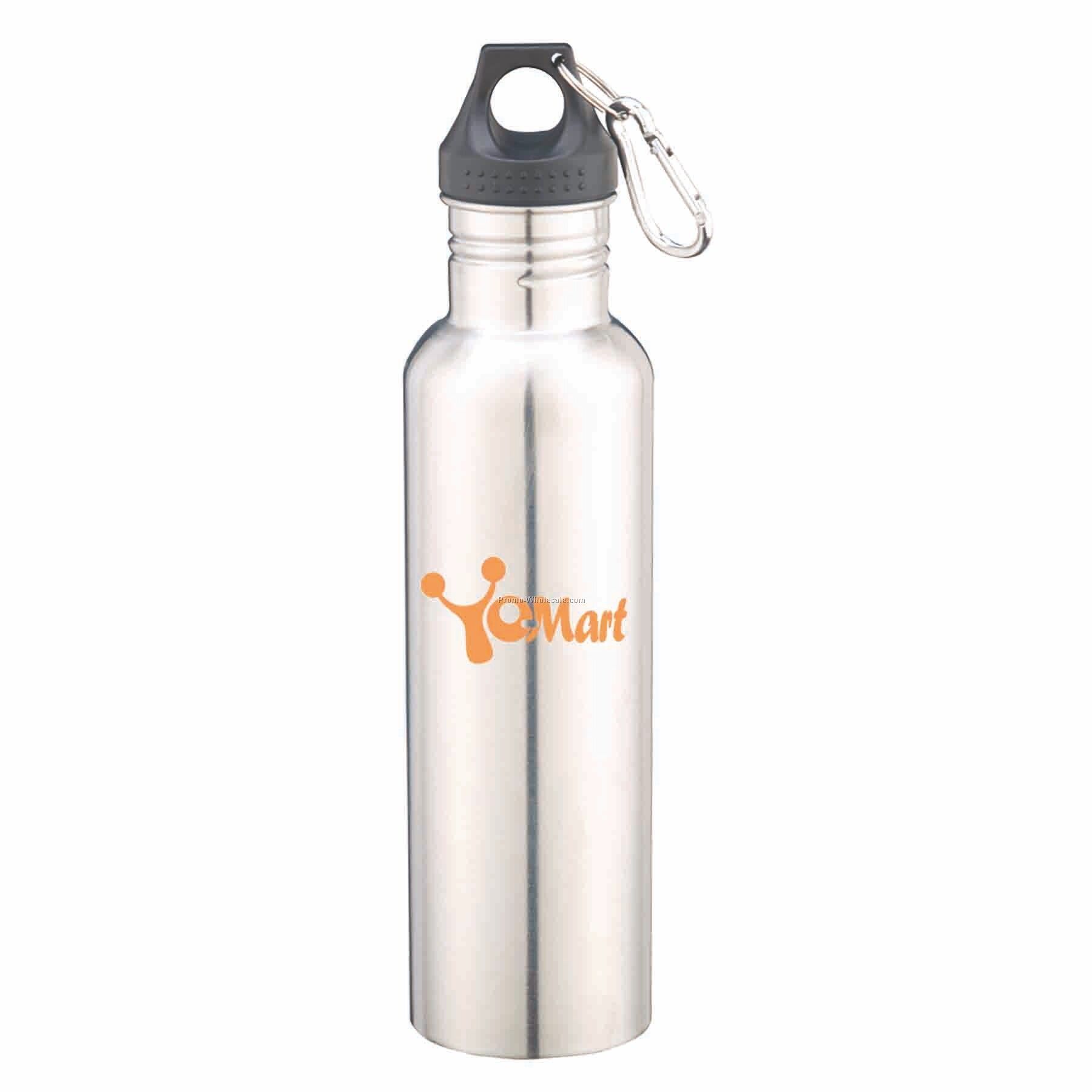 27 Oz Stainless Steel Bottle, Silver