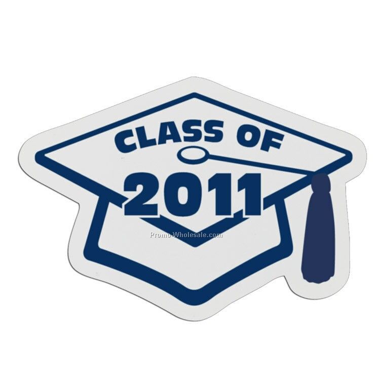 3-1/2" Grad Cap Plastic Badge