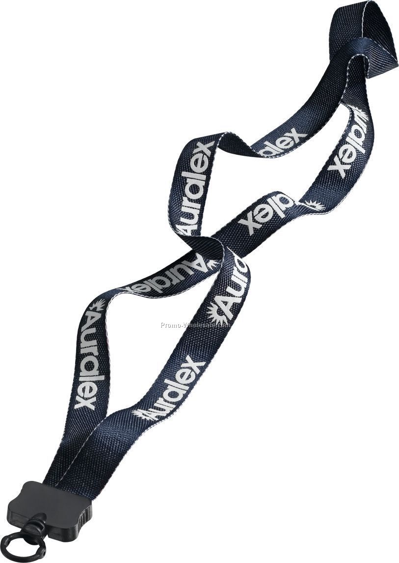 3/4" Denim-like Lanyard With O-ring