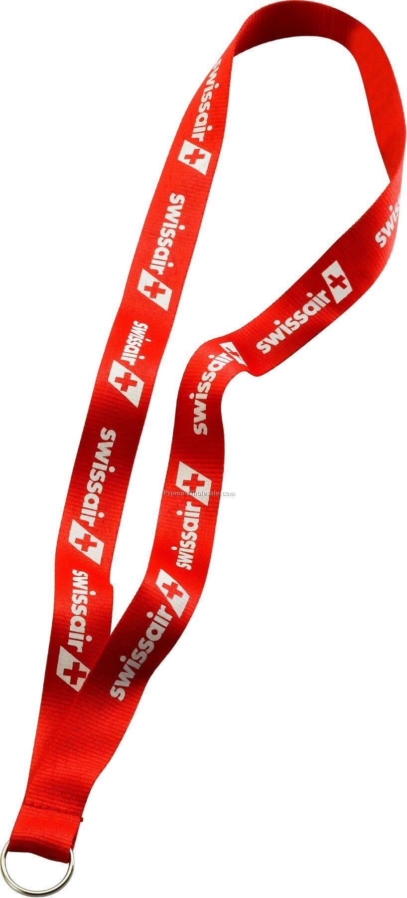 3/4" Imported Polyester Lanyard With Sewn Split Ring