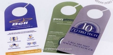 3-5/8"x8-1/2" Laminated Card Stock Door Hanger