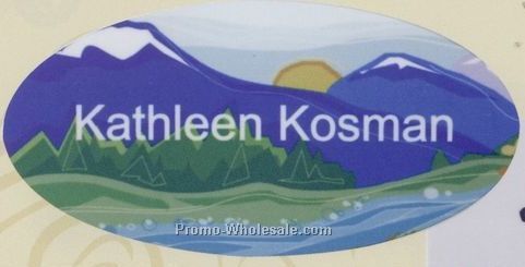 3"x1" Full Color Sublimated Name Badges