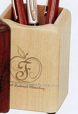 3"x3"x4" Maplewood Pen Holder