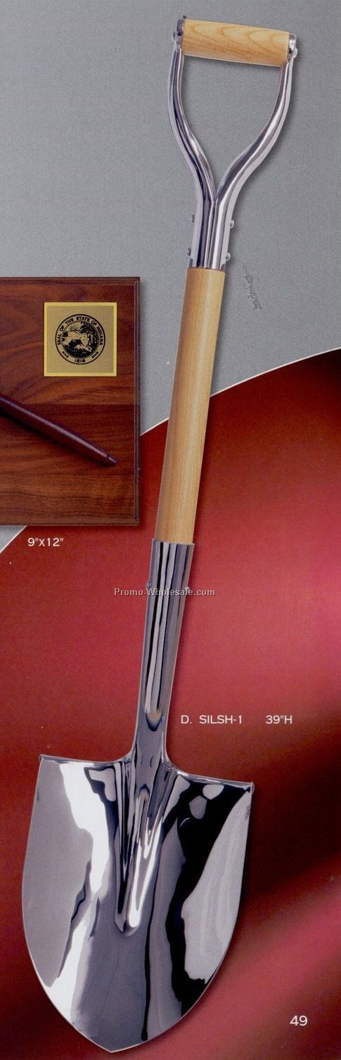 39" Nickel Plated Ceremonial Shovel (Full Size)