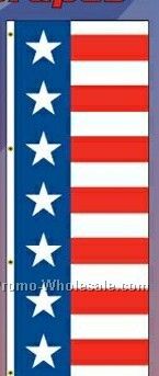 3'x8' Stock America Forever Drape Banners - Blue/ White Stars