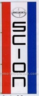 3'x8' Stock Dealer Logo Double Face Drape Flag - Scion
