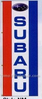 3'x8' Stock Double Face Dealer Rotator Logo Flags - Subaru