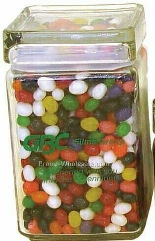 4-1-1/2 Quart Decorative Glass Jar W/ Jelly Beans