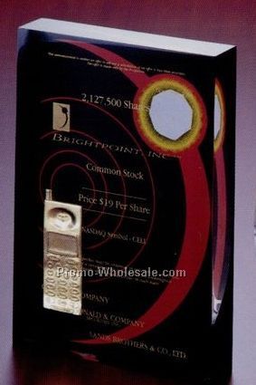 4-1/2"x6-1/2"x1" Rectangle Lucite Embedment