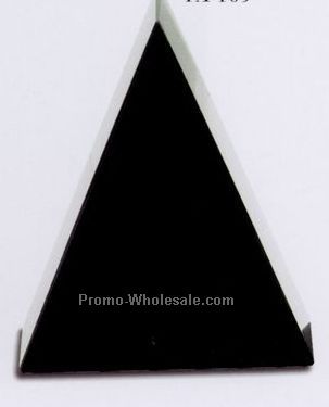 4"x5"x1-5/8" Free Standing Triangle Award - Small