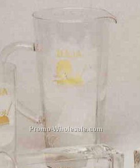 43 Oz. Clear Glass Sterling Pitcher