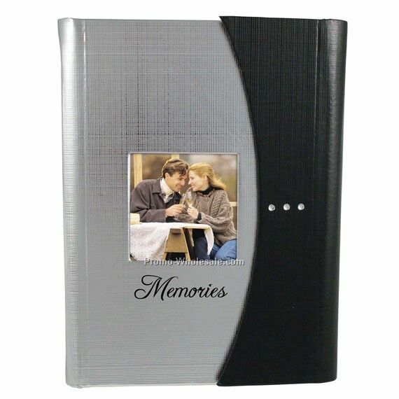 4x6 Silver And Black Wrap Photo Album