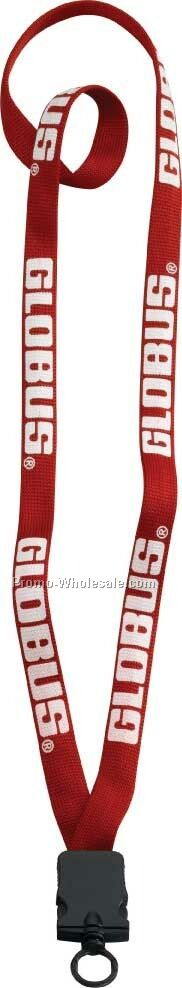 5/8" Polyester Tube Lanyard With Snap Buckle Release & O-ring
