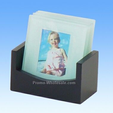 5 Pcs Square Photo Coaster Set (Engraved)