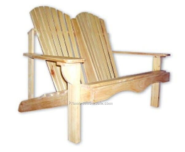 50"x33"x38" Wood Adirondack Love Seat (30-40 Day Shipping)