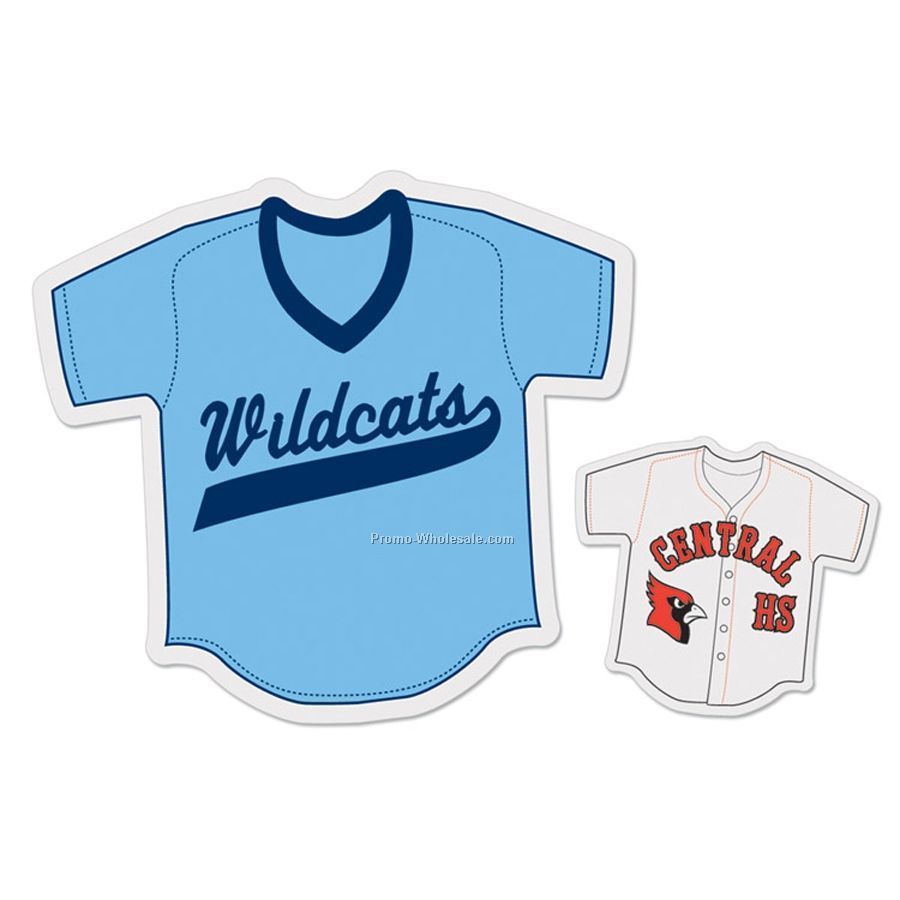 6" Baseball Jersey Die Cut Vehicle Magnet