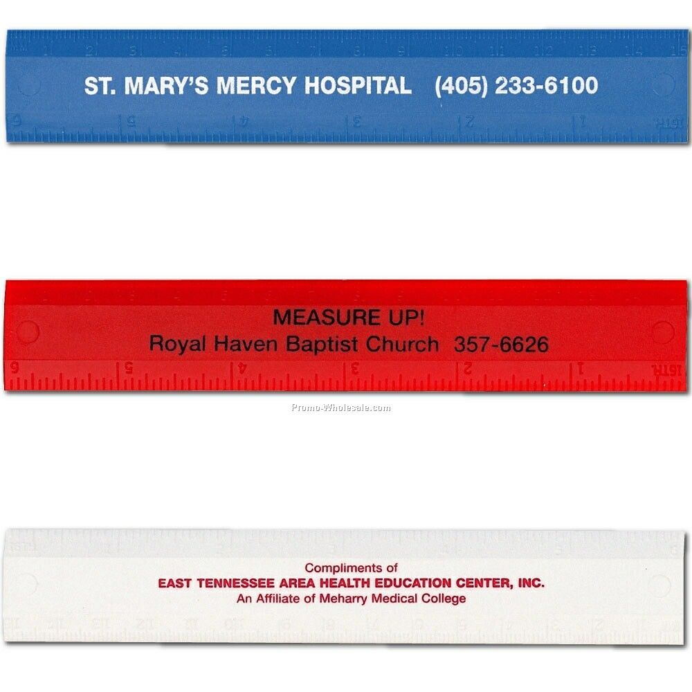 6" Double Beveled Edge Ruler (Standard Production)