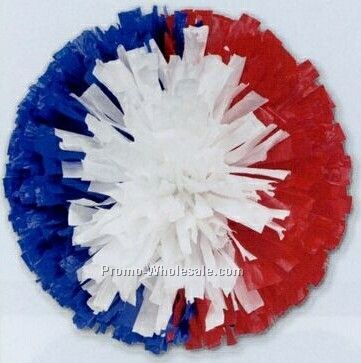 6" Vinyl Show Pom Poms - 3 Colors Side-by-side