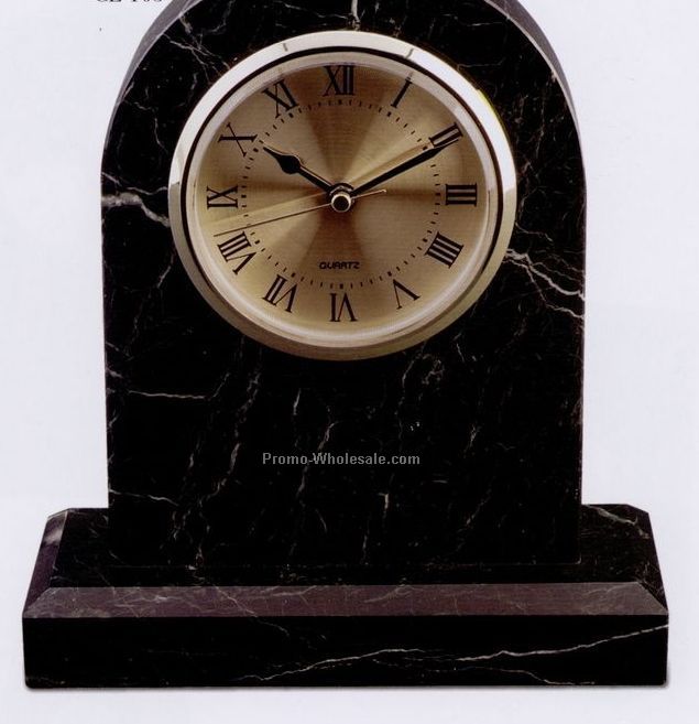 6-3/4"x7-3/4"x2-1/2" Large Tomb Clock W / Base