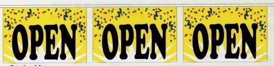 60' Stock Printed Confetti Pennants - Open