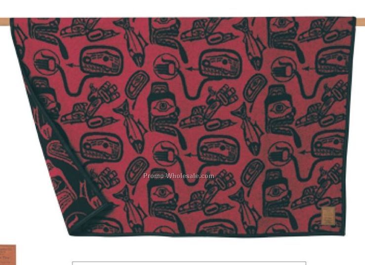 60"x80" Haida "dream Time" Wool Blanket