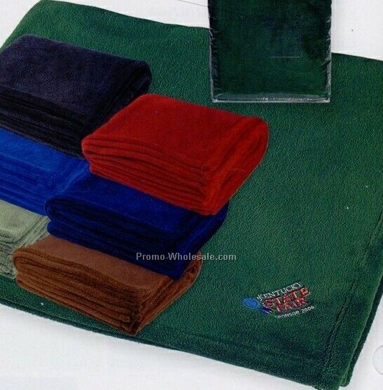 62"x48" Chenille Blanket (Embroidered)