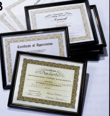 8-1/2"x11" Plastic Achievement Certificate Frame