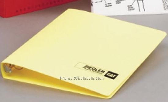 8-1/2"x5-1/2" 23 Gauge Poly Ring Binder 3/4" (1 Color/Single Side)