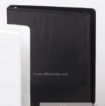 8-1/2"x5-1/2" Vinyl Overlay Ring Binder Standard Vinyl 1/2" Front Overlay