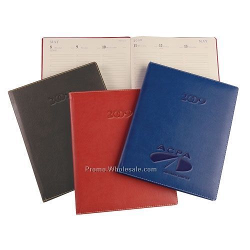 8-1/4"x10-1/4" Red Saville Large Desk Planner