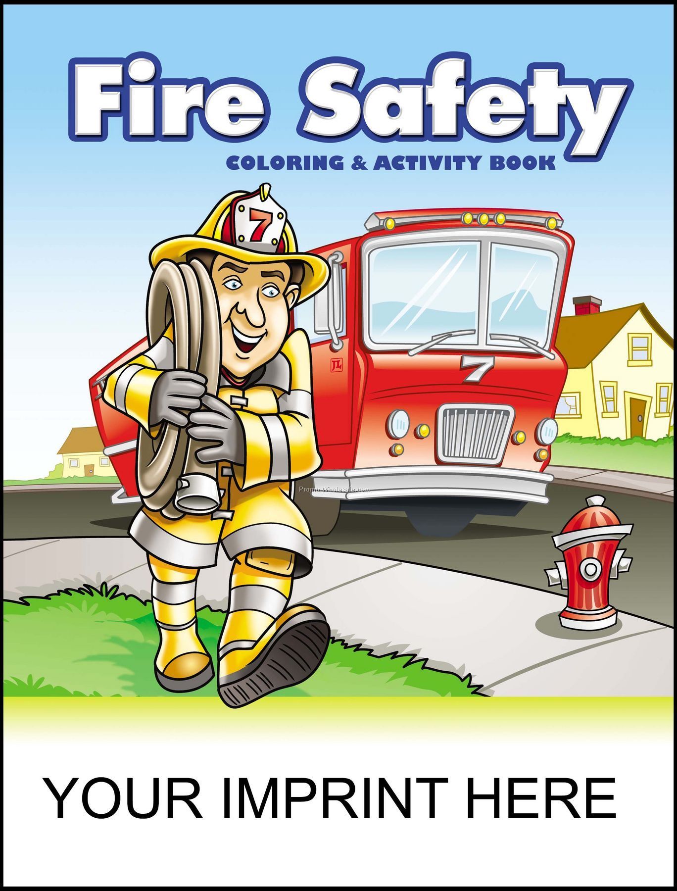 8-3/8"x10-7/8" Fire Safety Coloring & Activity Book