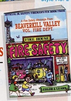 8"x10-5/8" 16 Page Full Color Book (Fire Safety Color & Learn)