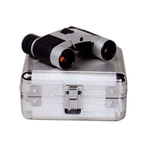 8x22 Binoculars In Deluxe Metal Case