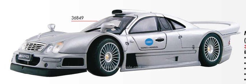 9" Silver Mercedes-clk-gtr Die Cast Replica Vehicle