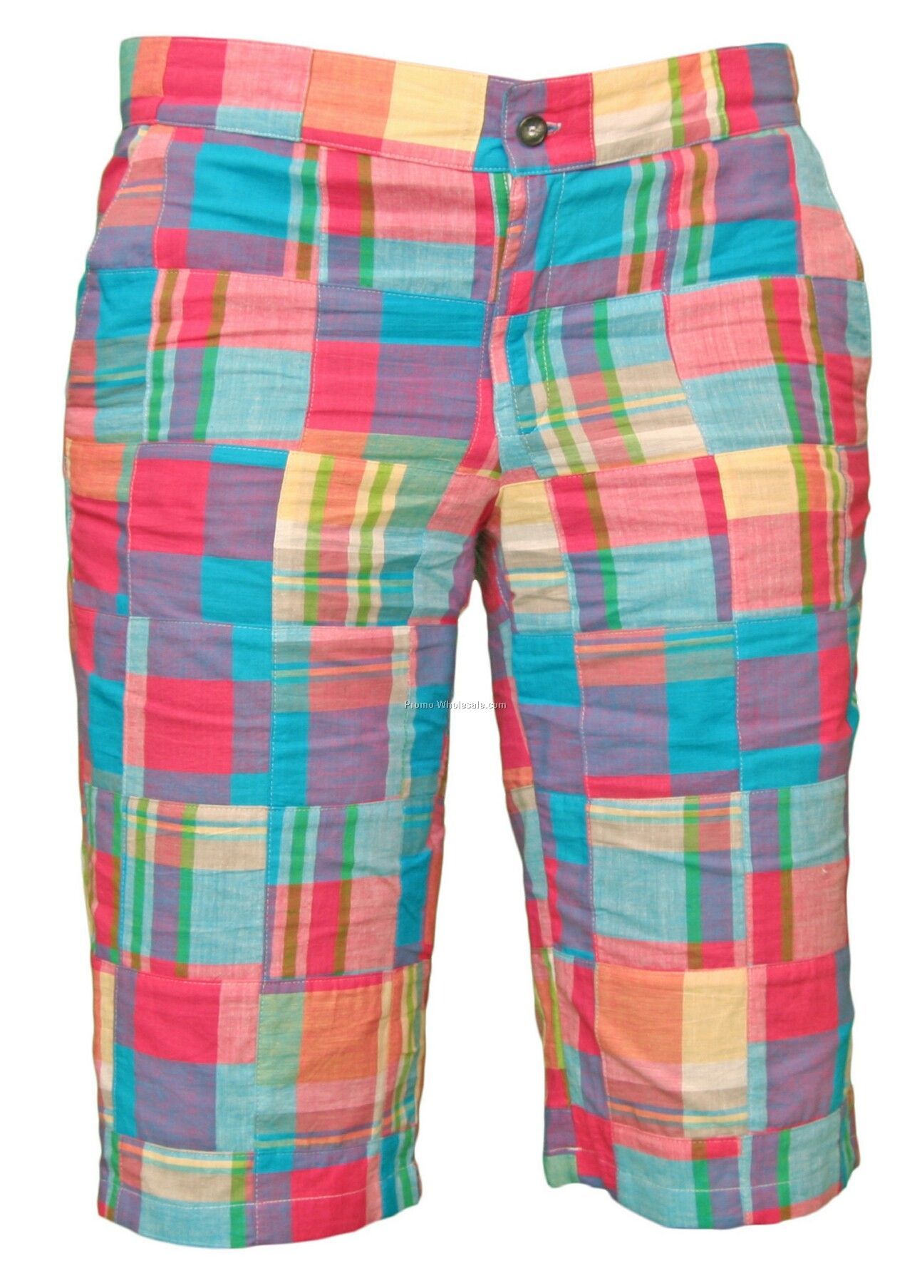 Adults' Spring Madras Bermuda Low Rise Short (Xs-xl)