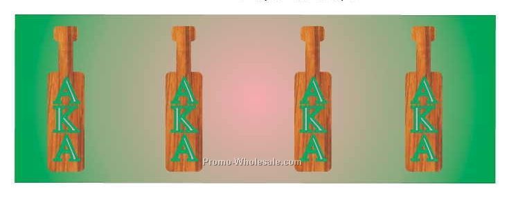 Alpha Kappa Alpha Sorority Paddle Badge W/ Metal Pin (1-5/8"x4-5/8")